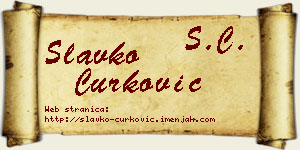 Slavko Ćurković vizit kartica